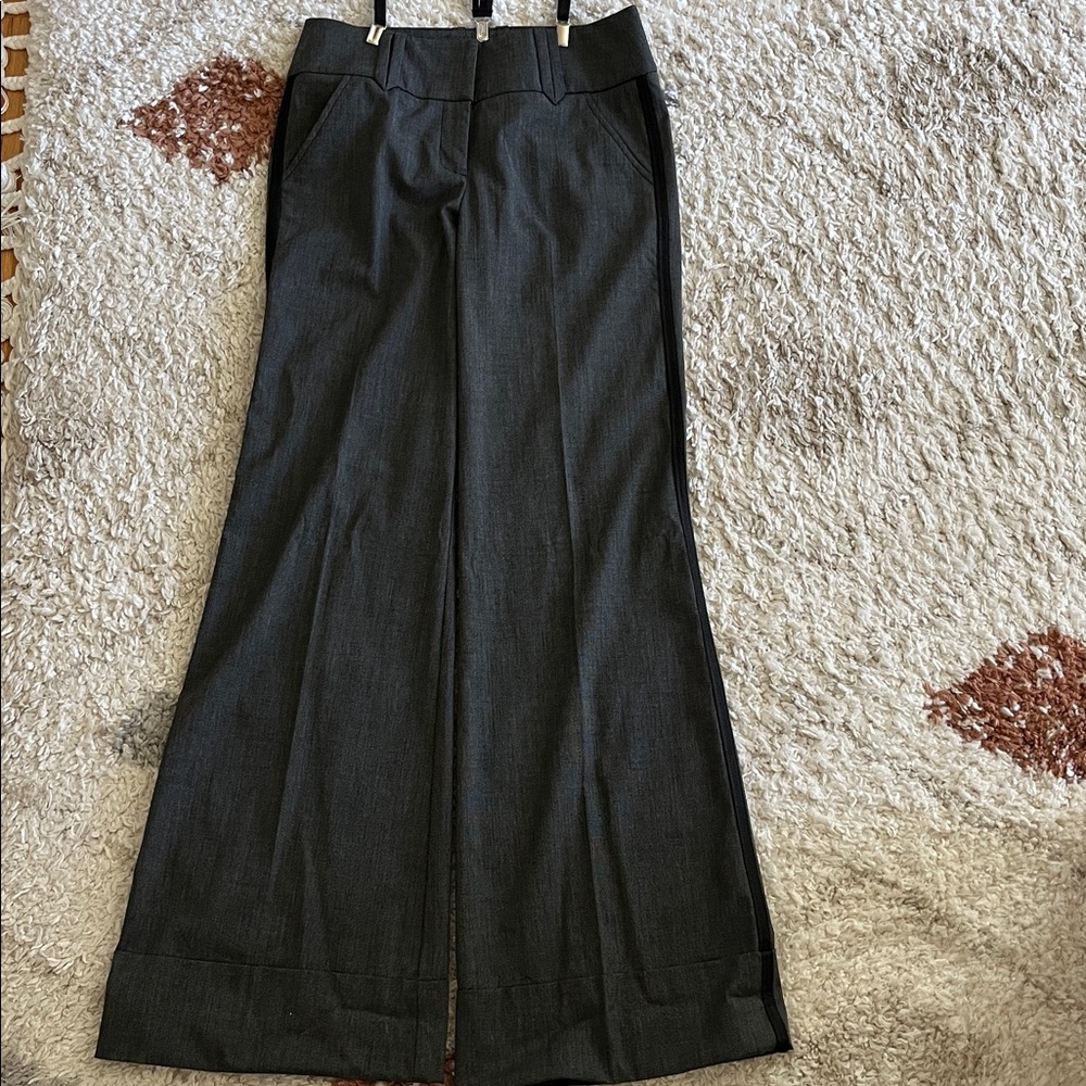 Bebe Stylish Black Wide-Leg Pants new